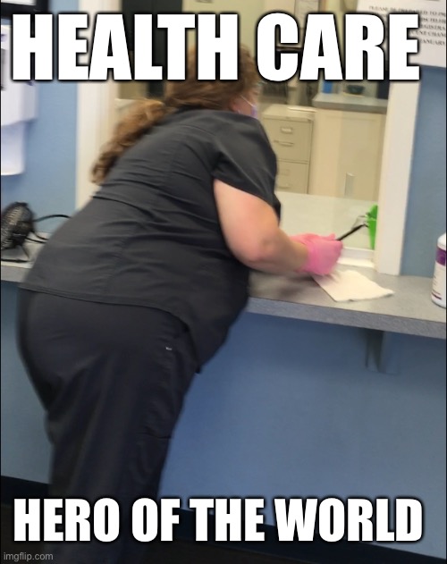 Blood type: gravy | HEALTH CARE; HERO OF THE WORLD | image tagged in urgent care,eating healthy,operation dumbo drop,obese hero,great job | made w/ Imgflip meme maker