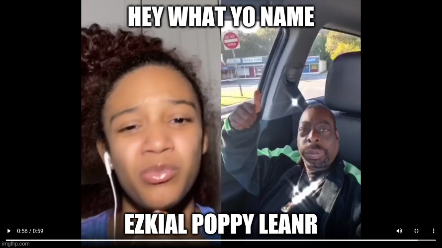 nicole taking a look on the dating website just kidding | HEY WHAT YO NAME; EZKIAL POPPY LEANR | image tagged in dat ass | made w/ Imgflip meme maker