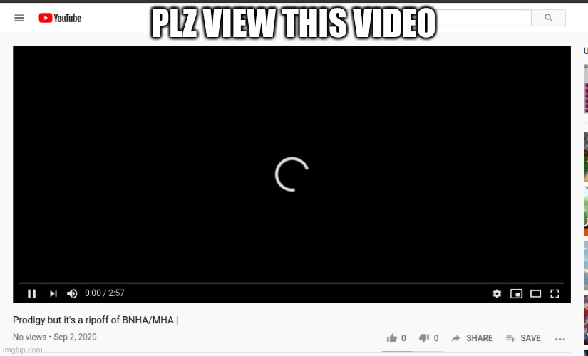 i  need this to be viewed | PLZ VIEW THIS VIDEO | image tagged in i play prodigy | made w/ Imgflip meme maker