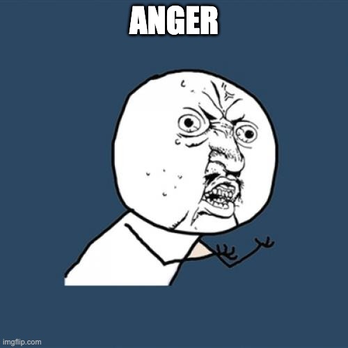 Y U No | ANGER | image tagged in memes,y u no | made w/ Imgflip meme maker