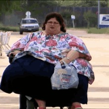 obese mobility scooter Blank Meme Template