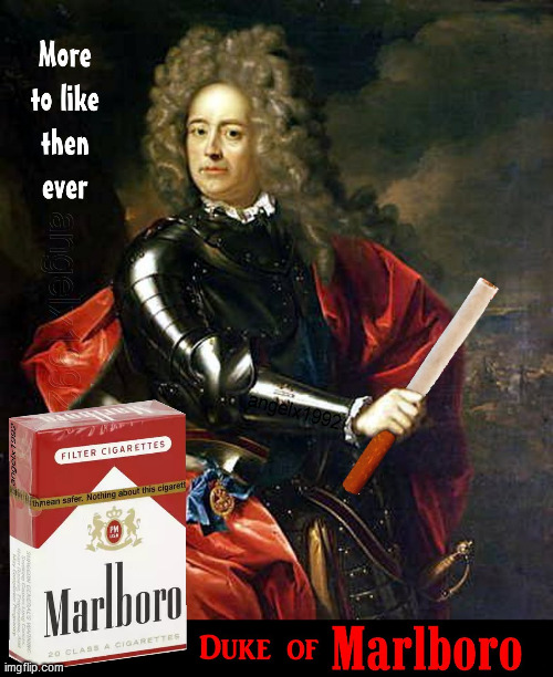 image tagged in duke,marlboro,cigarettes,smoking,smokers,painting | made w/ Imgflip meme maker
