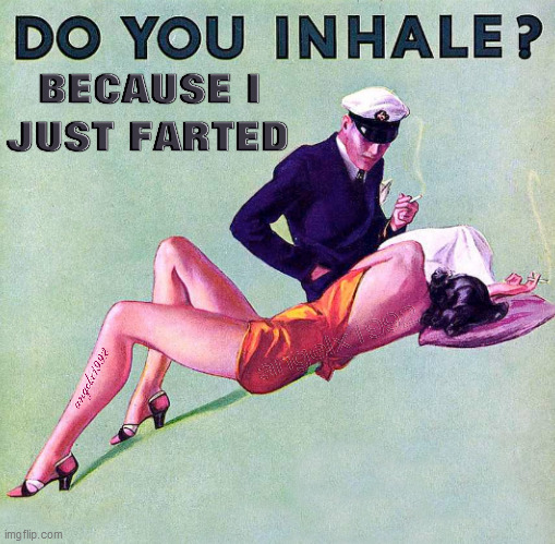 image tagged in fart,inhale,cigarettes,smokers,couple,farts | made w/ Imgflip meme maker