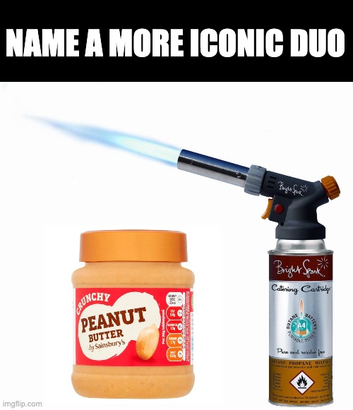 If you don't get this one shame on you | NAME A MORE ICONIC DUO | image tagged in here's a hint,p,f | made w/ Imgflip meme maker