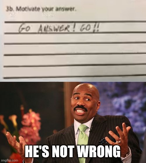 Motivation successful | HE'S NOT WRONG | image tagged in memes,steve harvey,funny | made w/ Imgflip meme maker