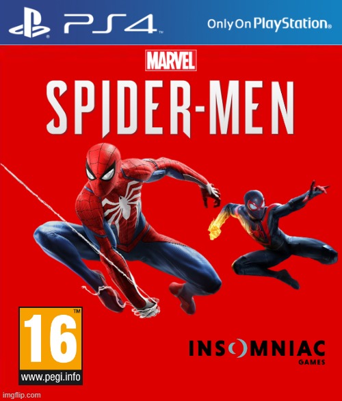 Spider-Men (2022) | image tagged in uomo ragno,peter parker,meraviglia,videogiochi,giochi | made w/ Imgflip meme maker