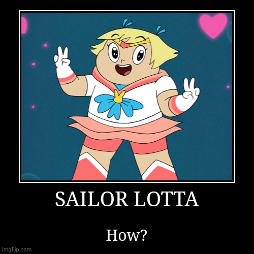 Oh no, not another Sailor Moon reference! | image tagged in demotivationals,sailor moon,harvey street kids,harvey girls forever,reference,anime meme | made w/ Imgflip demotivational maker