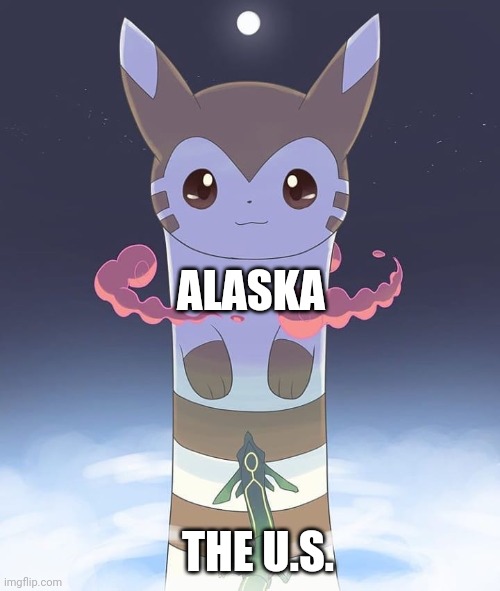 Giant Furret | ALASKA THE U.S. | image tagged in giant furret | made w/ Imgflip meme maker