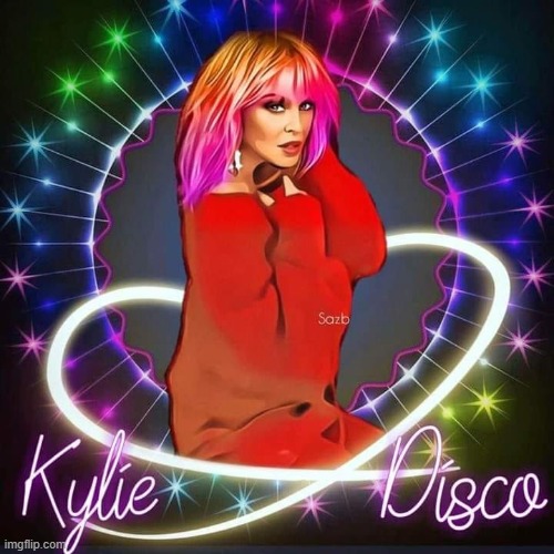 We now return you to your regularly-scheduled Kylie Disco album promo art spam. | image tagged in kylie disco fan art,album,pop music,disco,fan art,spam | made w/ Imgflip meme maker