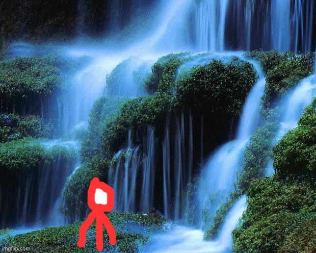 OC city falls, the waterfall with a lake | image tagged in waterfall | made w/ Imgflip meme maker
