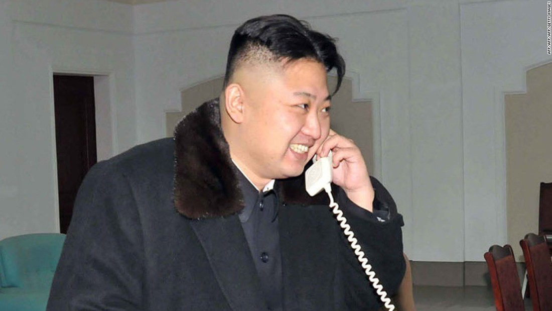 Kim Jong take call / phone Blank Meme Template