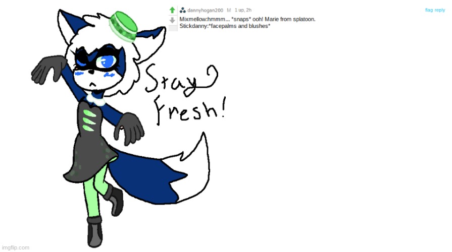 Cloudy Wearing your clothes #4 (I think I messed up her hat-) | made w/ Imgflip meme maker