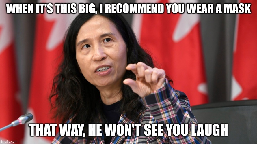 In Today's News | WHEN IT'S THIS BIG, I RECOMMEND YOU WEAR A MASK; THAT WAY, HE WON'T SEE YOU LAUGH | image tagged in dr tam,not fake news,stranger things | made w/ Imgflip meme maker