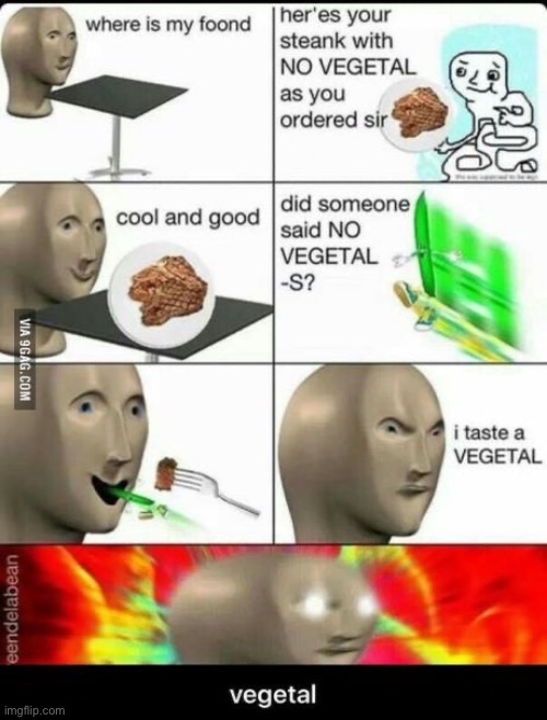 Meme man vegetal | image tagged in meme man | made w/ Imgflip meme maker