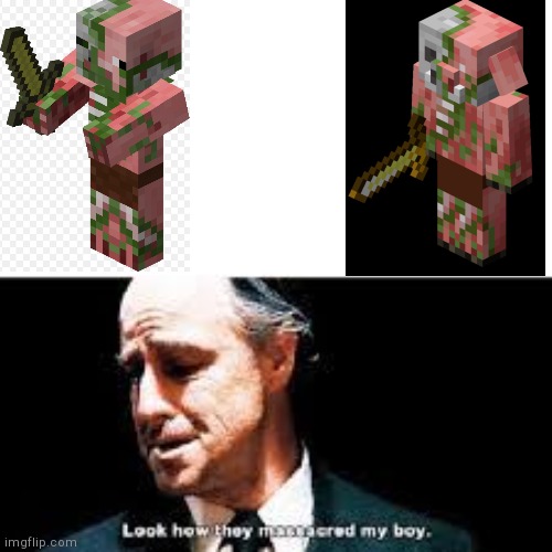 why_mojang | image tagged in look how they massacred my boy | made w/ Imgflip meme maker