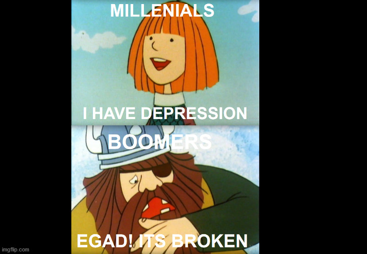 Millennials and Boomers | image tagged in millennials,boomers | made w/ Imgflip meme maker