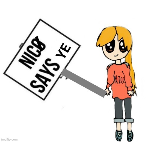 Nicø says ye | image tagged in nic says ye | made w/ Imgflip meme maker