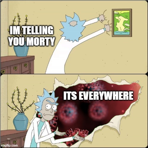 IM TELLING YOU MORTY; ITS EVERYWHERE | made w/ Imgflip meme maker