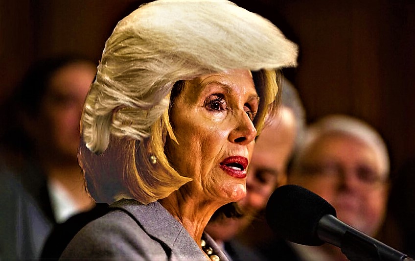 Nancy Pelosi had her hair done Blank Meme Template
