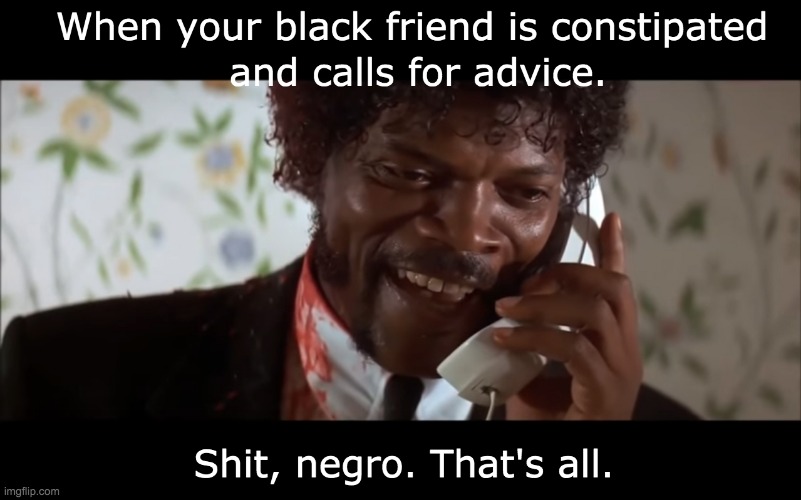 Simple but effective advice | image tagged in pulp fiction,samuel l jackson,puns | made w/ Imgflip meme maker