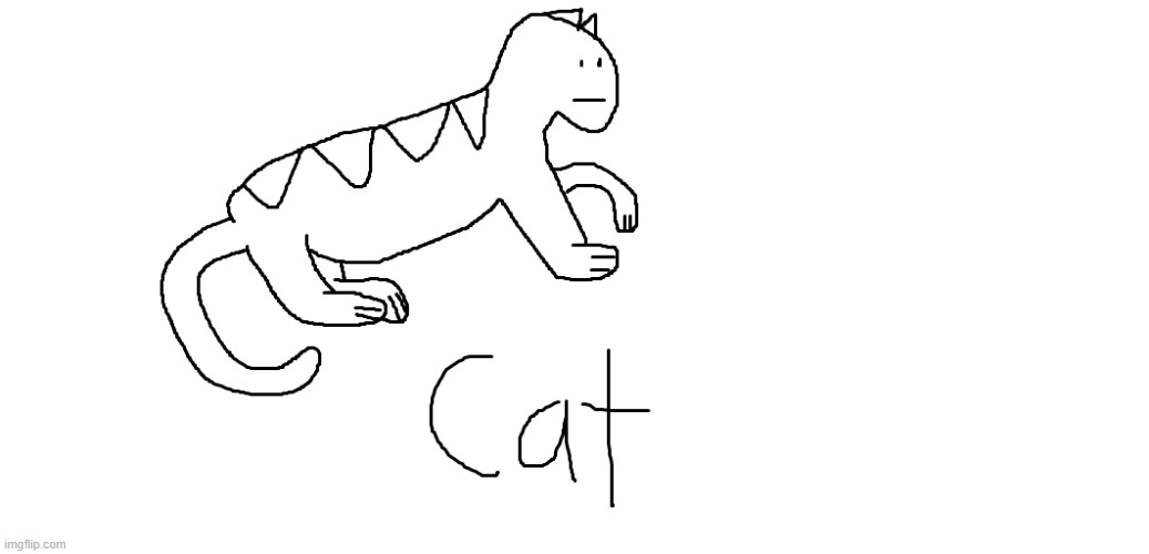 Cat | image tagged in crap on ms paint | made w/ Imgflip meme maker