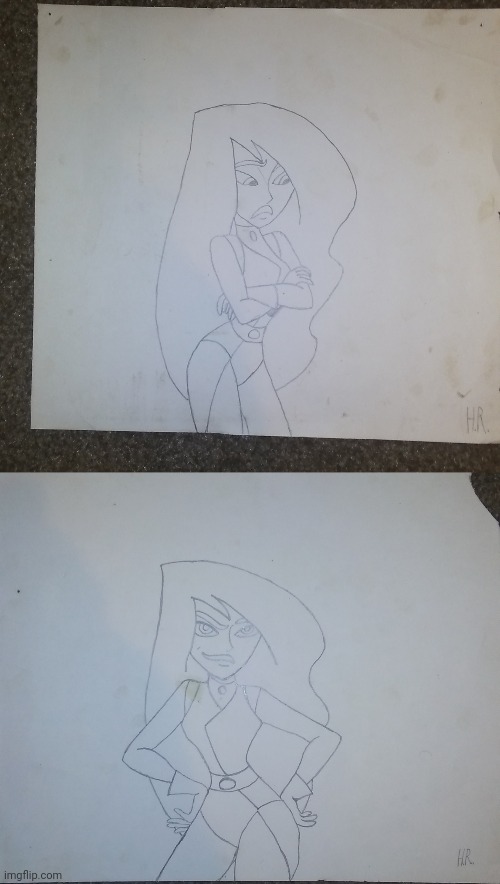 My last two shego drawings | made w/ Imgflip meme maker