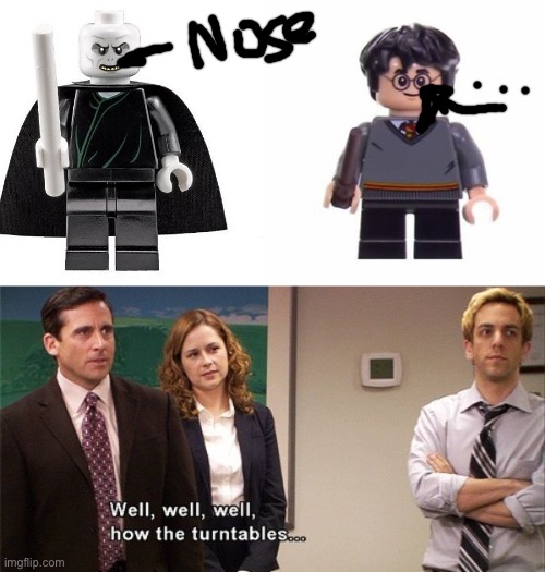 lego put a nose | image tagged in how the turntables | made w/ Imgflip meme maker