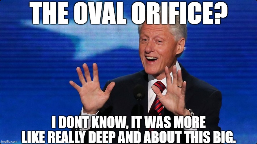 I DID NOT HAVE SEXUAL RELATIONS WITH THAT ADULT. | THE OVAL ORIFICE? I DONT KNOW, IT WAS MORE LIKE REALLY DEEP AND ABOUT THIS BIG. | image tagged in monica lewinski,bill clinton,oval office,bill clinton cigar,monicas humidor | made w/ Imgflip meme maker