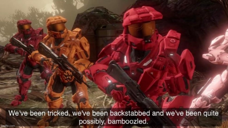 . | image tagged in we have ben bamboozled halo | made w/ Imgflip meme maker