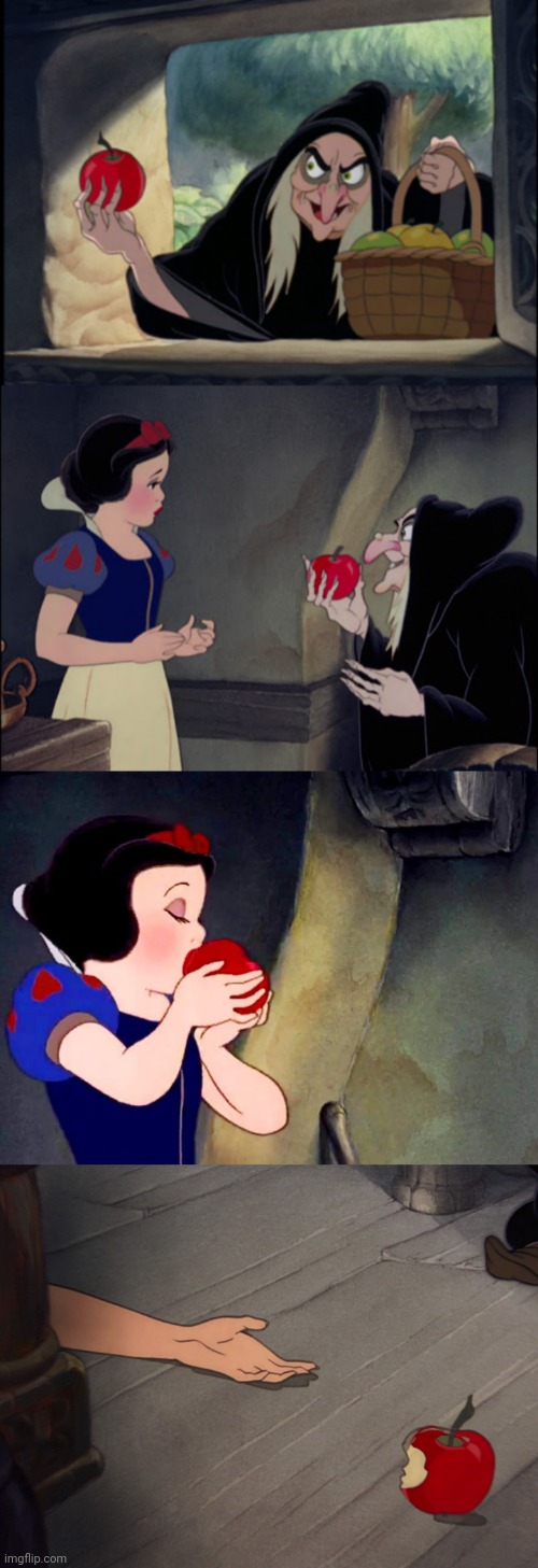High Quality Snow White and the Evil Queen Blank Meme Template