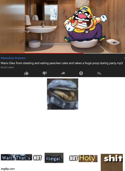 If you want to under this comment Downvote | image tagged in wait that's not illegal but holy shit,memes,funny,wario,cake,death | made w/ Imgflip meme maker