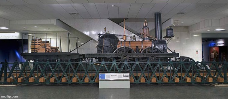 Meet John Bull - he's probably America's first successful steam train | image tagged in john,i like trains,steam,train,locomotive,trains | made w/ Imgflip meme maker