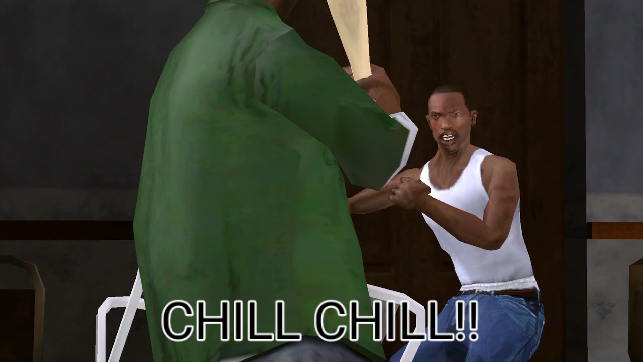 High Quality Gta chill chill Blank Meme Template