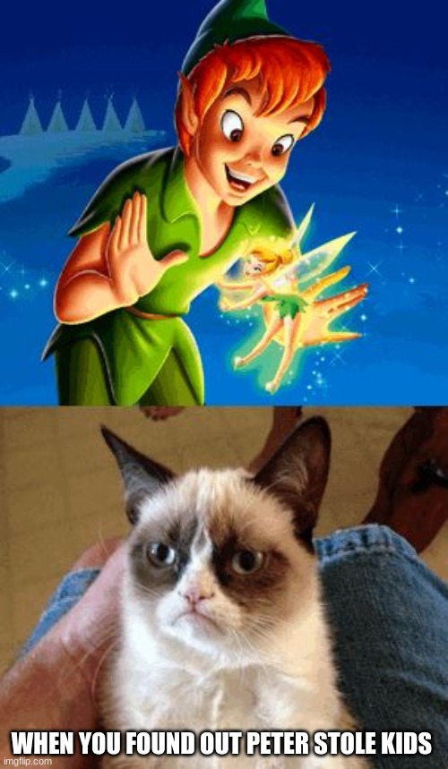 Grumpy Cat Does Not Believe | WHEN YOU FOUND OUT PETER STOLE KIDS | image tagged in memes,grumpy cat does not believe,grumpy cat | made w/ Imgflip meme maker