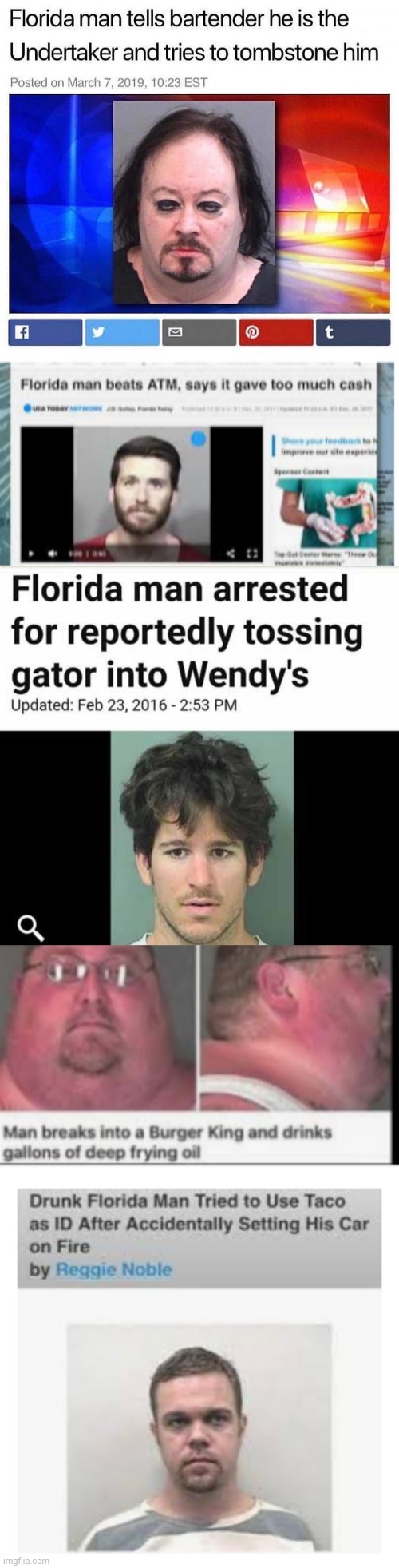 Florida man news stories | image tagged in florida man,memes | made w/ Imgflip meme maker