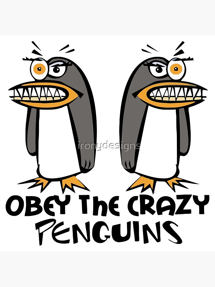 High Quality crazy penguins Blank Meme Template