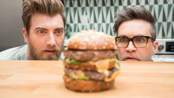 Rhett and Link Burger Blank Meme Template