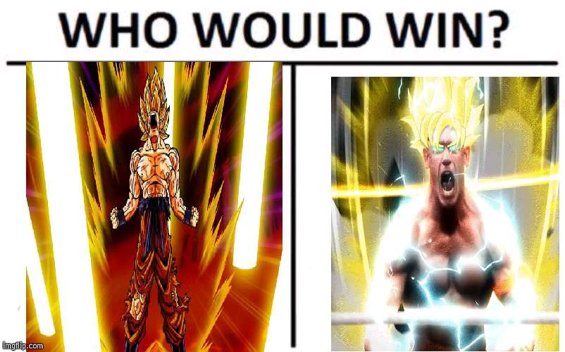 Super Saiyan battle | image tagged in memes,who would win | made w/ Imgflip meme maker