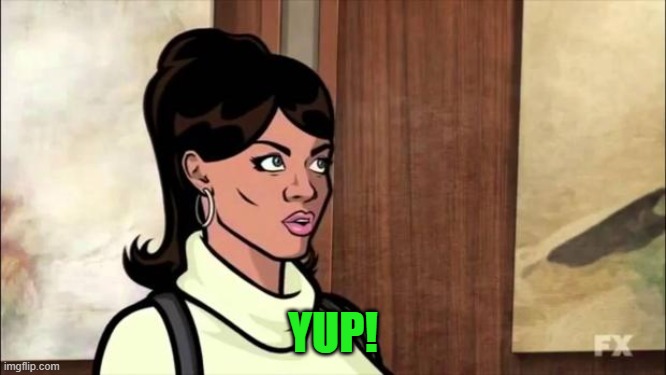 Lana Kane Eyeroll | YUP! | image tagged in lana kane eyeroll | made w/ Imgflip meme maker