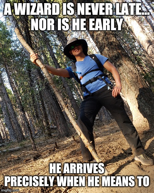 Gandalf the Asian | A WIZARD IS NEVER LATE...
NOR IS HE EARLY; HE ARRIVES PRECISELY WHEN HE MEANS TO | image tagged in gandalf,wizard,adventure | made w/ Imgflip meme maker
