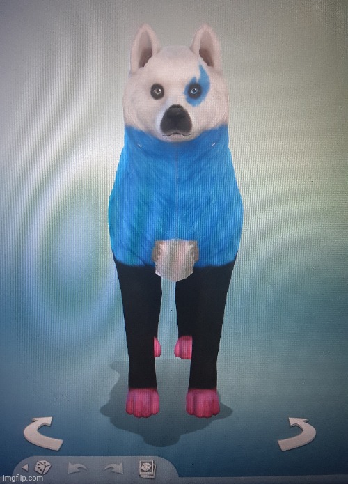 I made Sans as a dog in The Sims 4 | image tagged in sans,dog,sims,sims 4,the sims,the sims 4 | made w/ Imgflip meme maker