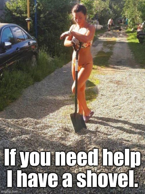Shovel Ready | If you need help
I have a shovel. | image tagged in shovel ready | made w/ Imgflip meme maker