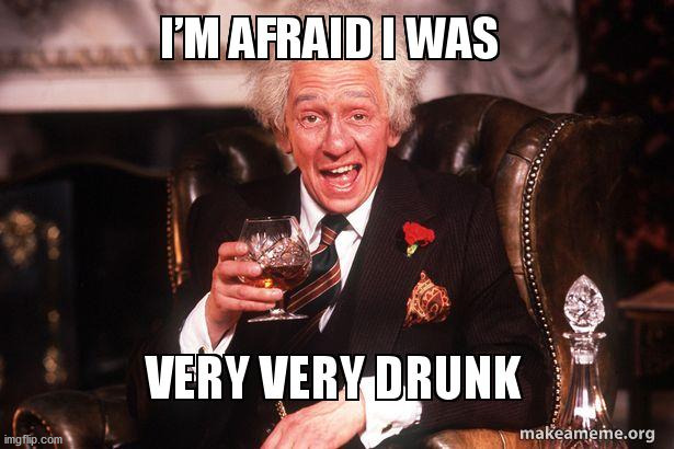 ME? DRUNK | image tagged in me drunk | made w/ Imgflip meme maker