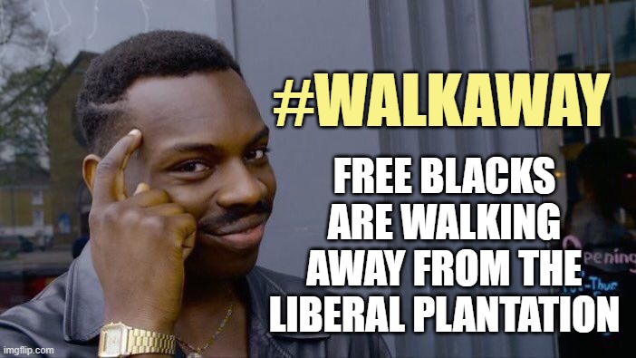 Roll Safe Think About It Meme | #WALKAWAY FREE BLACKS ARE WALKING AWAY FROM THE LIBERAL PLANTATION | image tagged in memes,roll safe think about it | made w/ Imgflip meme maker