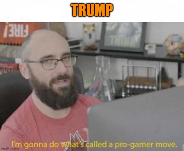 Pro Gamer move | TRUMP | image tagged in pro gamer move | made w/ Imgflip meme maker