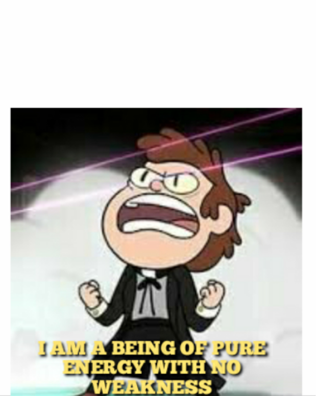 BEING OF PURE ENERGY Blank Meme Template
