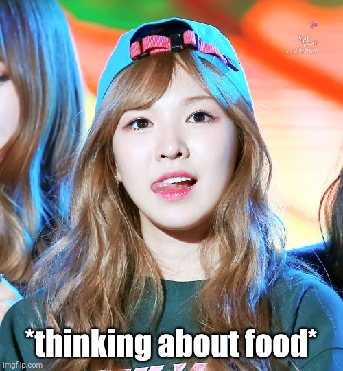 Food, marvelous food | *thinking about food* | image tagged in red velvet,kpop,son seungwan,red velvet velvet wendy,red velvet meme,kpop meme | made w/ Imgflip meme maker