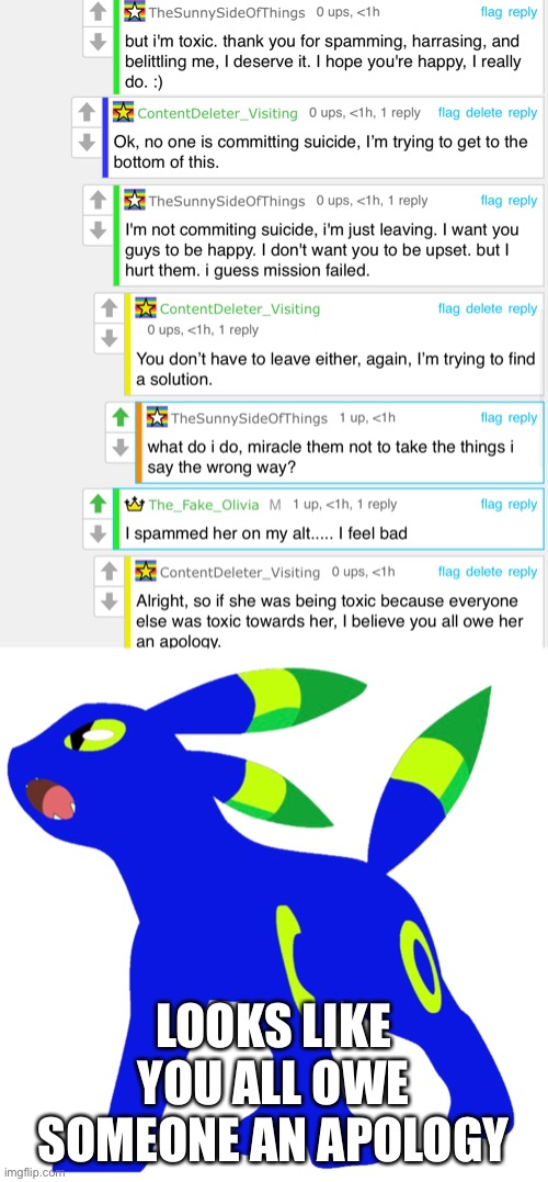Alright guys, come on | LOOKS LIKE YOU ALL OWE SOMEONE AN APOLOGY | made w/ Imgflip meme maker