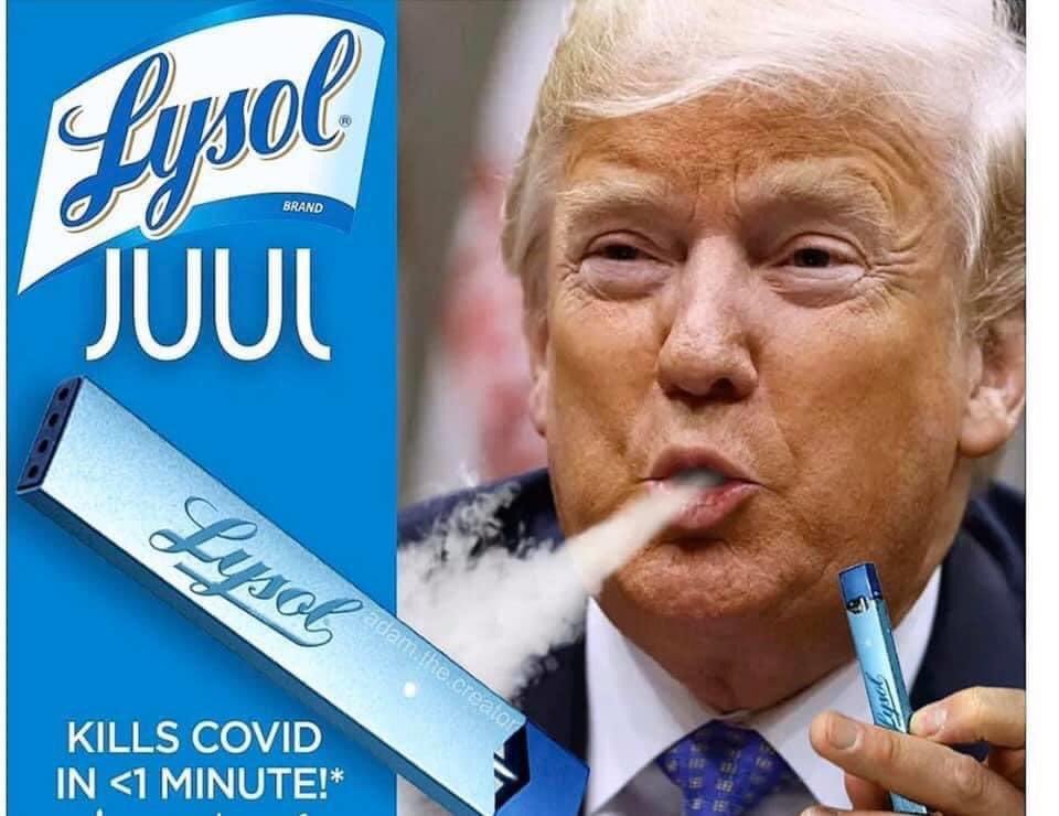 Trump smoke Blank Meme Template