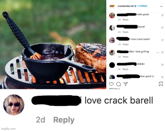 Great food but I don't trust them because they fired Brad's Wife | image tagged in brads wife,cursed comment | made w/ Imgflip meme maker